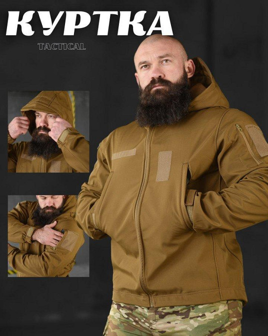 Весенняя тактическая куртка софтшел masad кайот   ВТ76570 Одесса - изображение 18