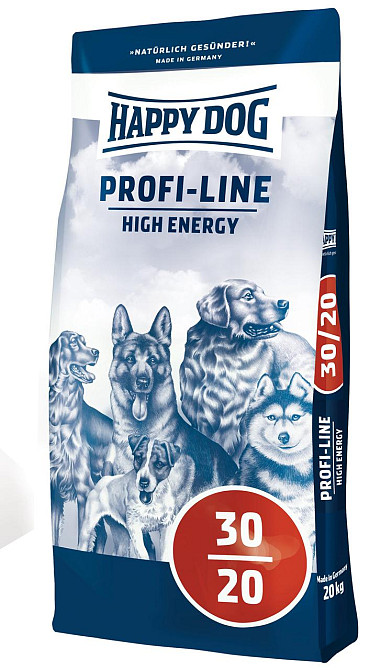 Happy Dog PROFI-LINE Profi High Energy 30/20 сухий корм для робочих та службових собак - 20 кг Вінниця - фото 1