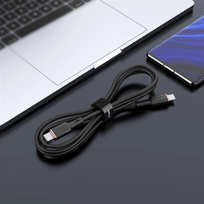 Дата кабель USB-C to USB-C 1.2m 3A 60W silicone C2-03 black Acefast (6974316280729) Вінниця - фото 2