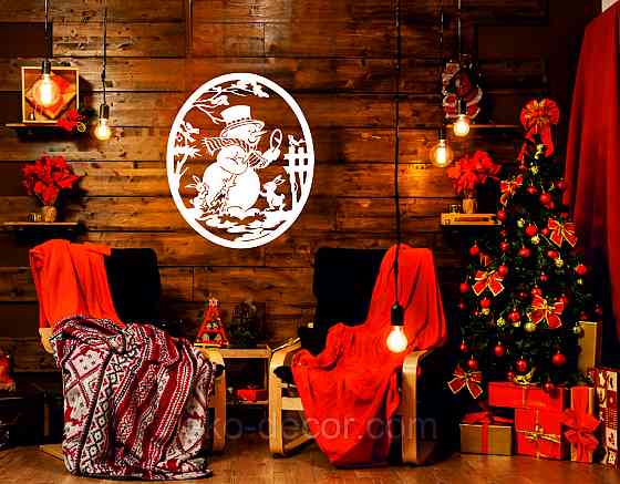 Декоративне настінне Панно «Сніговик», Декор на стену Київ