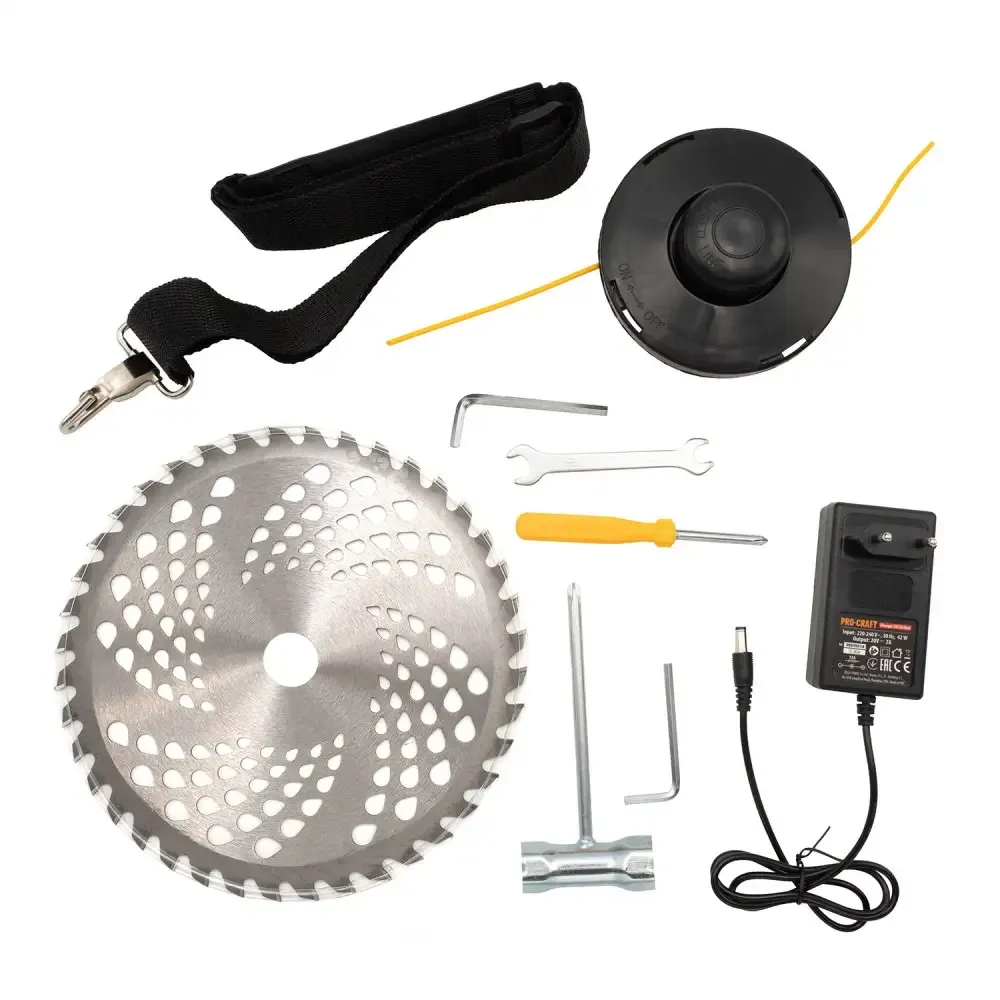 Триммер для травы аккумуляторный с велосипедной ручкой Procraft,Тример аккумуляторный 2 АКБ 20В,Триммеры для сада ATA40/2 Львов - изображение 10