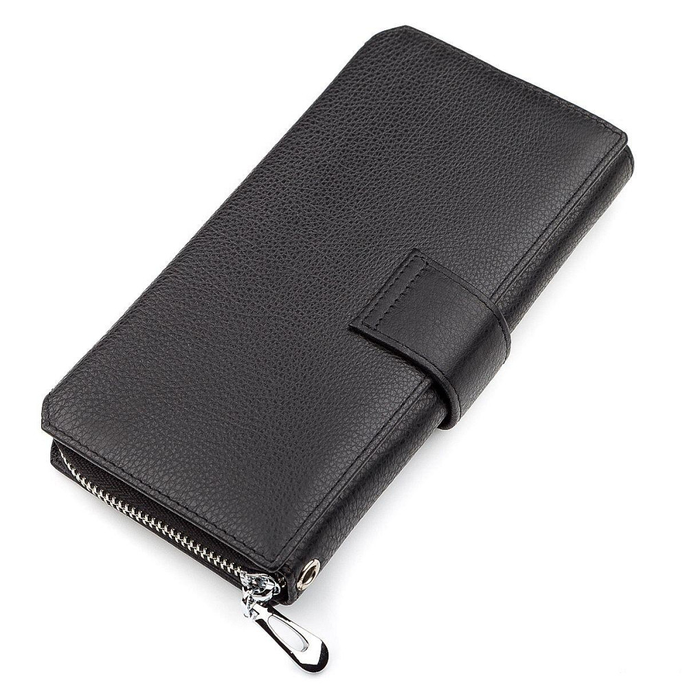 Мужской кошелек ST Leather 18453 (ST128) стильный Черный Киев - изображение 2