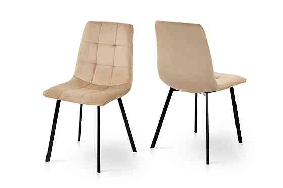 Стілець Ментос чорний/ велюр бежевий Київ