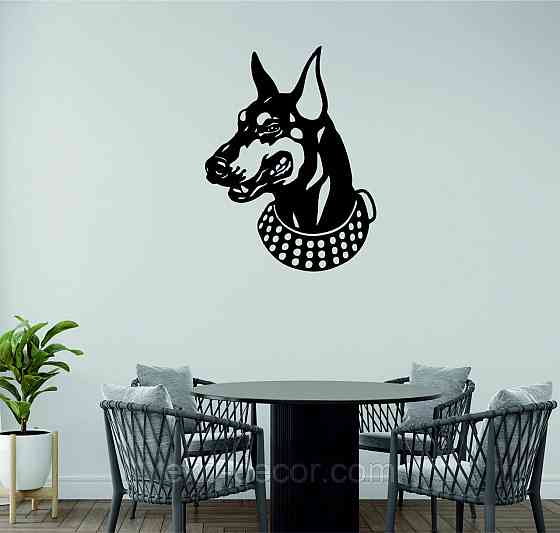 Декоративне настінне Панно «Доберман», Декор на стіну Київ
