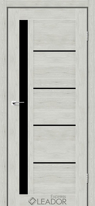 Коллекция LEADOR Express. Двери RIM  Полотно, эко-шпон Клен айс BLK Киев - изображение 1