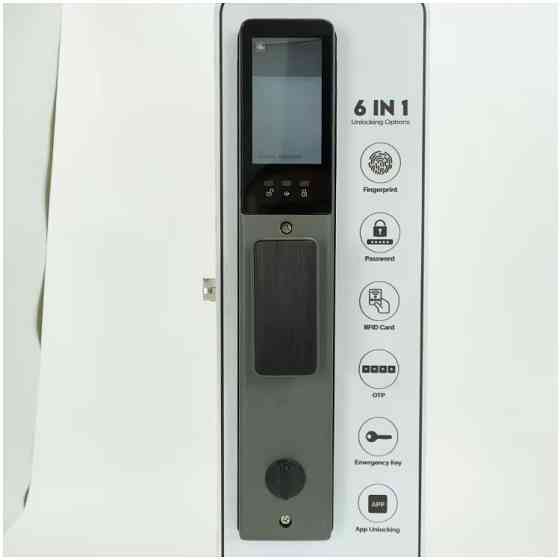 Смарт замок кодовий розумний дверний з дисплеєм KHS-Z37 з розблокуванням по обличчю, відбитком пальця, ключ-картою Кам'янець-Подільський