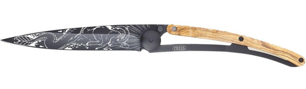 Універсальний Складаний Ніж з лазерним гравіюванням Козеріг Deejo "37 грам" (1GB000179) Нержавіюча сталь Нововолинськ - фото 3