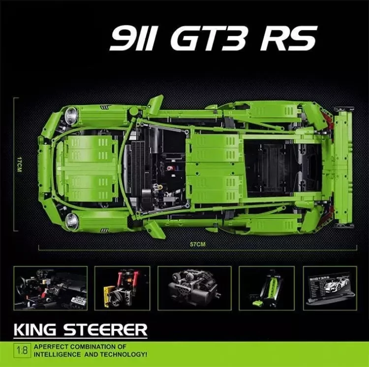 Дитячий конструктор Гоночна 3D машина Supercar 90089 Porsche (2728 деталей) Вінниця - фото 4