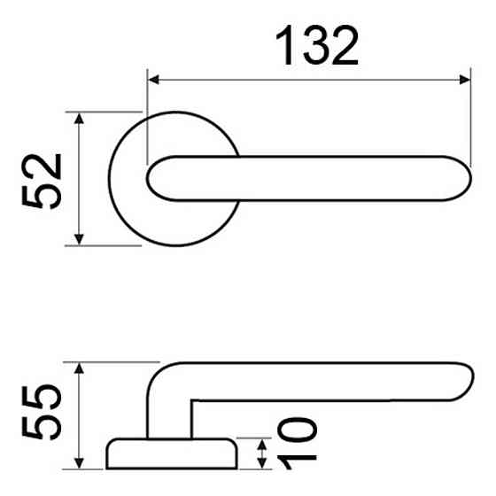Ручка Fimet 1028-261 F04 Tasha хром R ф/з Київ
