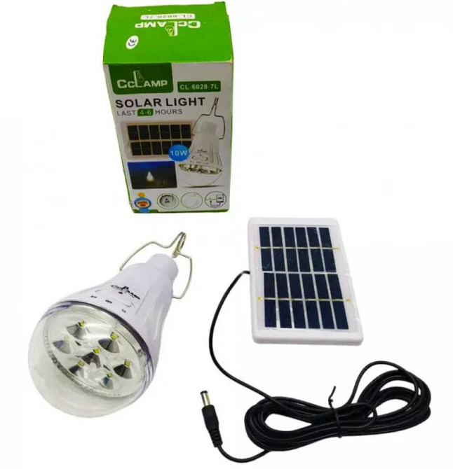 Лампа світлодіодна CL-028Max із сонячною панеллю 8423 Винница - изображение 5