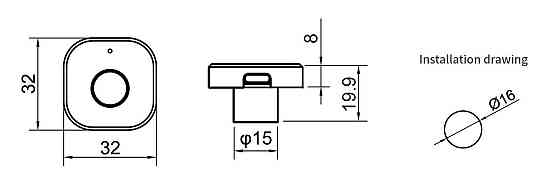 Меблевий біометричний замок SEVEN LOCK F-08 Київ