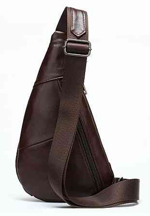 Чоловіча сумка-слінг шкіряна 14737 Vintage Коричнева Київ