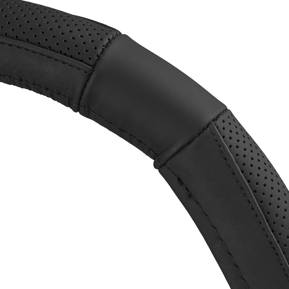 Чехол на руль Carlife 39-41см, кожа, черный SW241L Львов - изображение 4