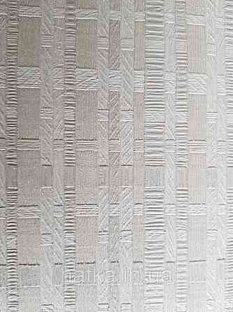 Обои виниловые на флизелине AdaWall Beta1.06х10 структурные полосы под соломку бежевые молочные 1105-2 Киев