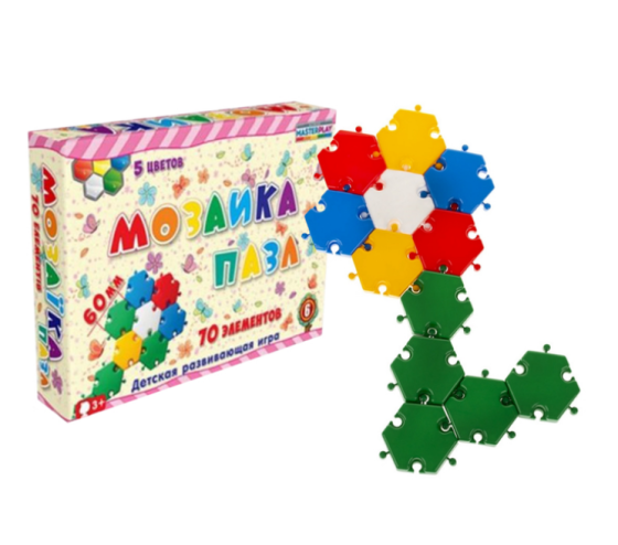 Дитяча мозаїка-пазл №6 1-147, 70 деталей Ø60мм Вінниця