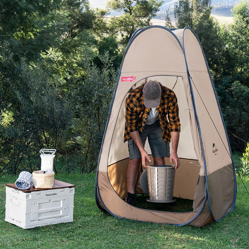 Душевая палатка раскладная Naturehike NH17Z002-P, коричневый Киев - изображение 6