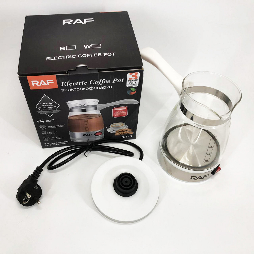 Турка для швидкого приготування кави RAF R.125 500мл 600 Вт, Турка 500 мл, Електротурка 0.5л EG-16 Івано-Франківськ - фото 8