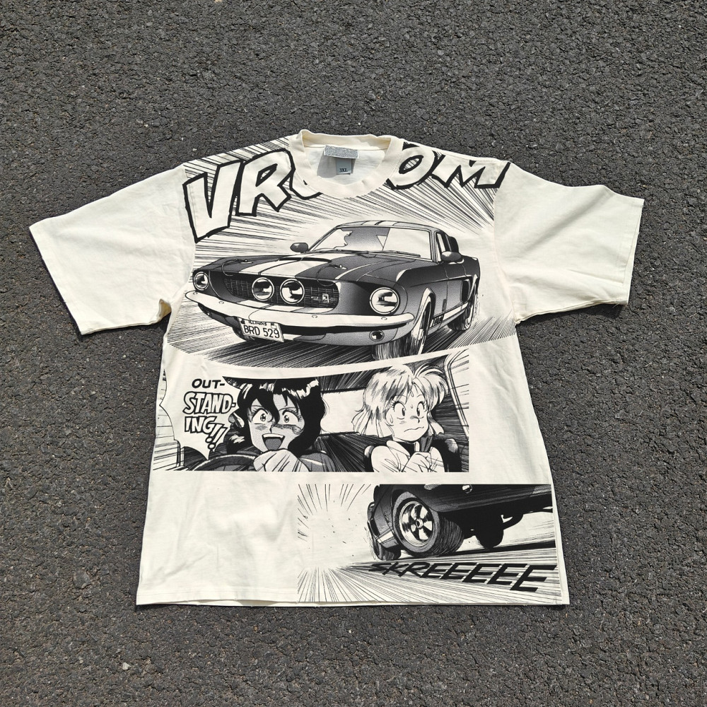 Футболка чоловіча з принтом аніме Аніме Гунсмітх Катс Раллй оверсайз (S/M/L) Черний Дніпро - фото 1