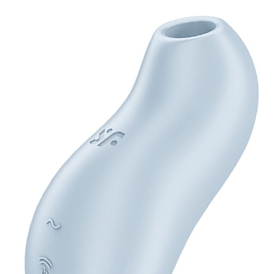 Вакуумний кліторальний стимулятор з вібрацією Satisfyer Pocket Pro 1 Blue Sex Aura Київ - фото 4