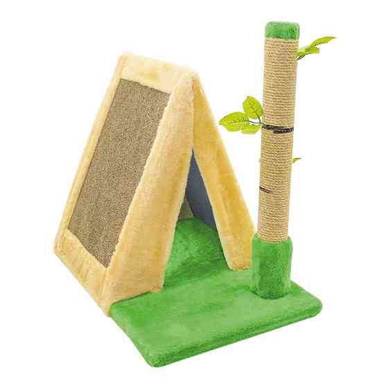 Будинок-дряпка Привал для котів із стовпчиком-берізкою (33 х 46 х 47 см), Лорі Київ