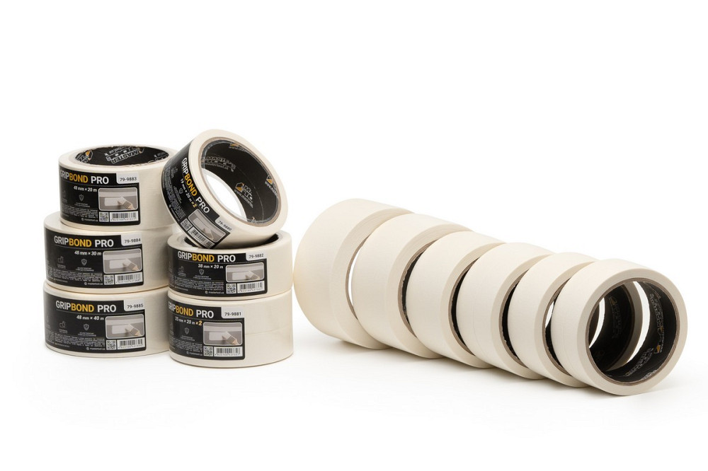 Стрічка малярна універсальна MASTERTOOL GripBond Pro 48 мм×40 м біла 79-9885 Коломыя - изображение 3