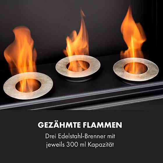 Phantasma Cottage Pillar етаноловий камін бездимний пальник із неіржавкої сталі 3 x 300 мл 2 години неіржавка Рівне