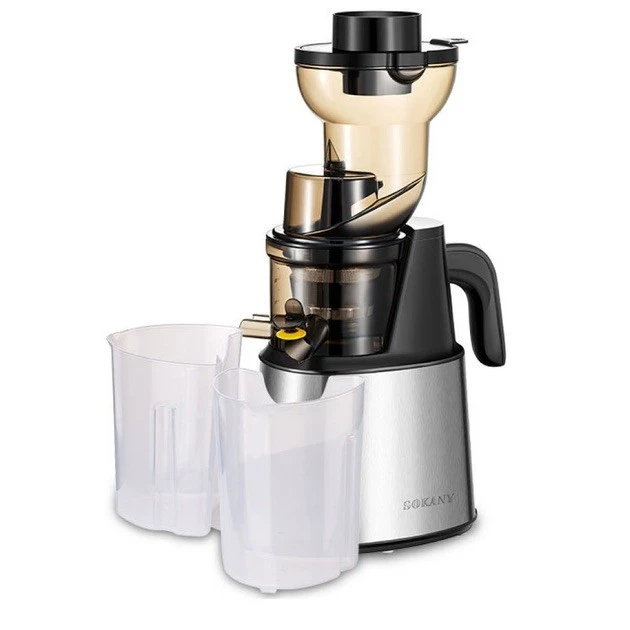 Соковижималка морожениця шнекова електрична Sokany 800 Вт із чашами прес для віджимання соку овочів фруктів SK-01010 Коломия - фото 2
