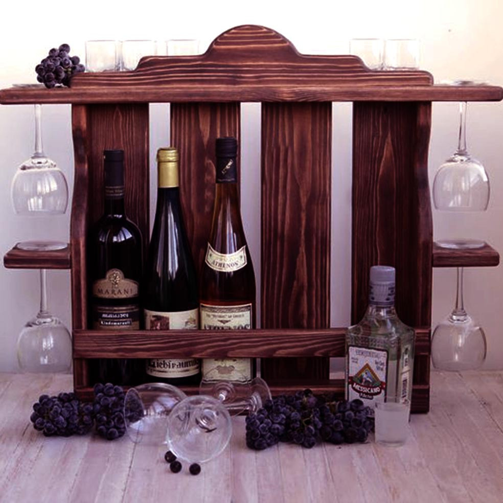 Настінна винна полиця "Івакура" савоярді Миколаїв - фото 1
