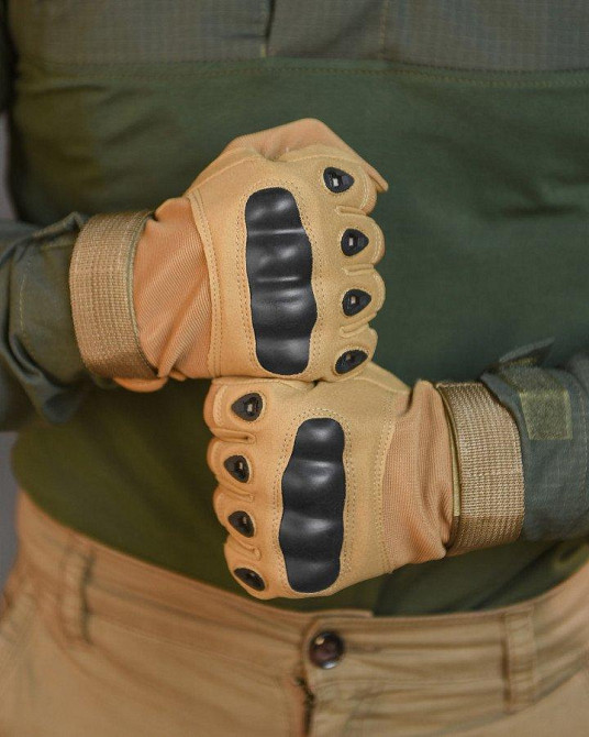 Рукавички тактичні кайот TACT Одесса - изображение 2