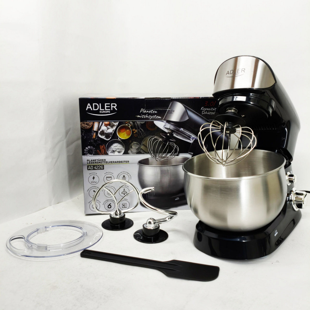 Міцний міксер, Електричний стаціонарний міксер, Кухонний тістомісильник з насадками DR-30 Львів - фото 6