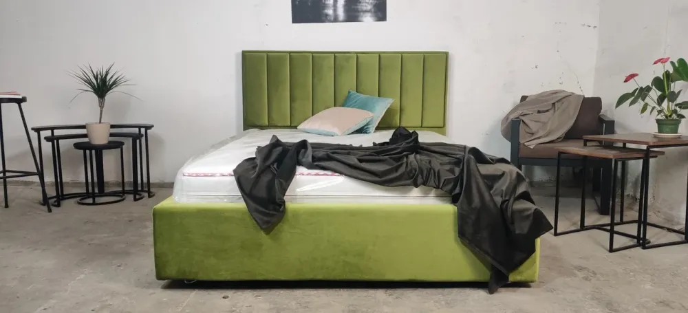 Кровать Arabela Comfort 90 х 190 см Simple С подъемным механизмом и нишей для белья Зеленый Киев - изображение 4