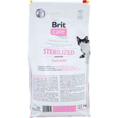 Сухой корм для кошек Brit Care Cat GF Sterilized Sensitive 7 кг (8595602540754) Винница