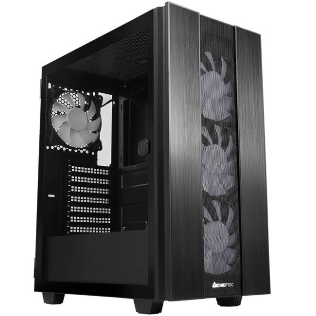 Корпус Chieftec HUNTER 2 GS-02B-OP 4x120mm A-RGB, USB-C, ATX, без БЖ, Black Вінниця - фото 10