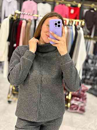 Женский стильный костюм двойка Ангора-кашемир Графит, 50/52 Одесса