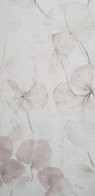 Обои виниловые на флизелине Rasch County Living метровые листья ветки цветы прованс розовые серые на белом Киев - изображение 2