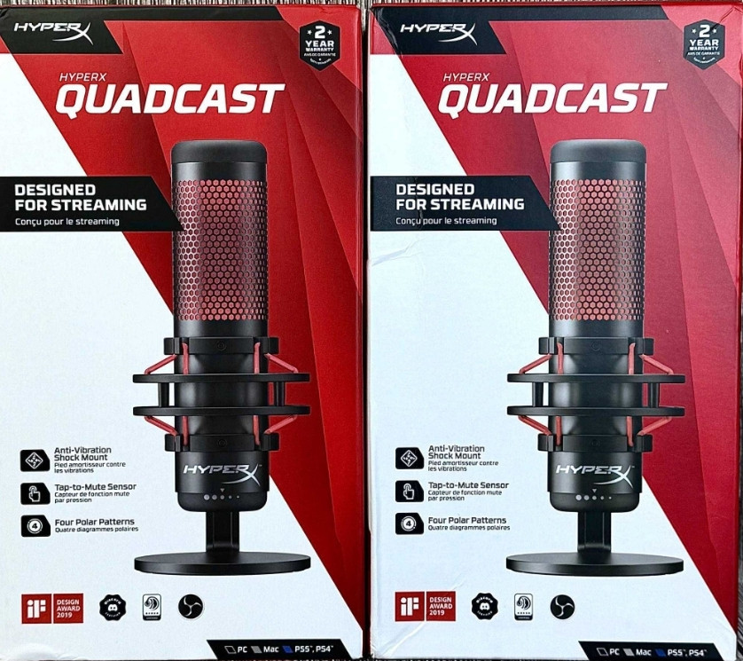 Микрофон для ПК, для стримов, подкастов HyperX Quadcast (HX-MICQC-BK) Харьков - изображение 6