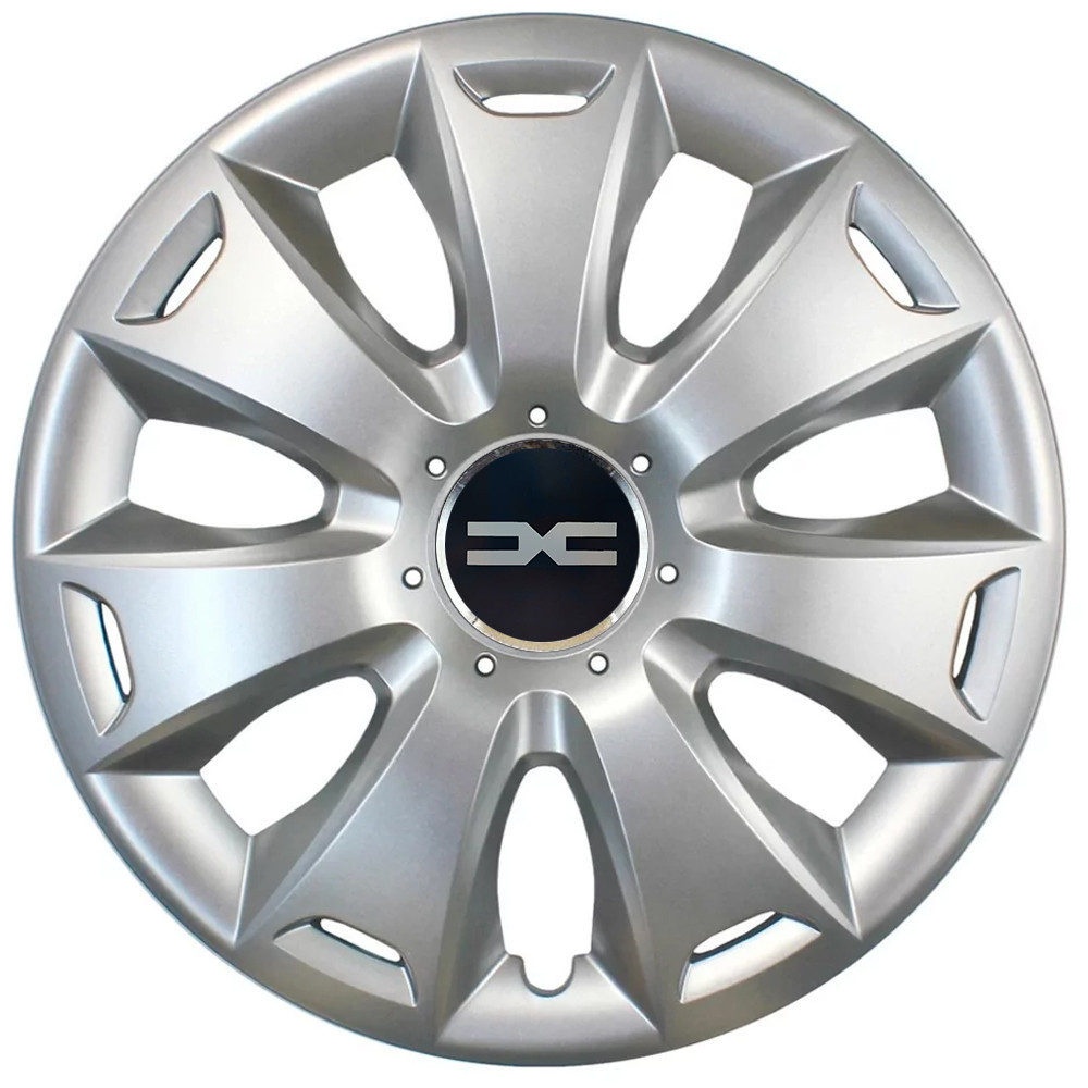 Автомобильные модельные колпаки R16 Dacia NEW 417 4шт, SJS, серебристые Винница - изображение 1