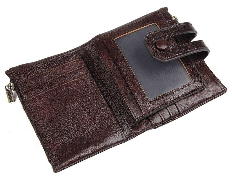 Гаманець Vintage 14602 шкіряний Коричневий Київ - фото 7