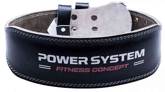 Пояс для важкої атлетики Power System PS-3100 Power шкіряний Black M Каменское