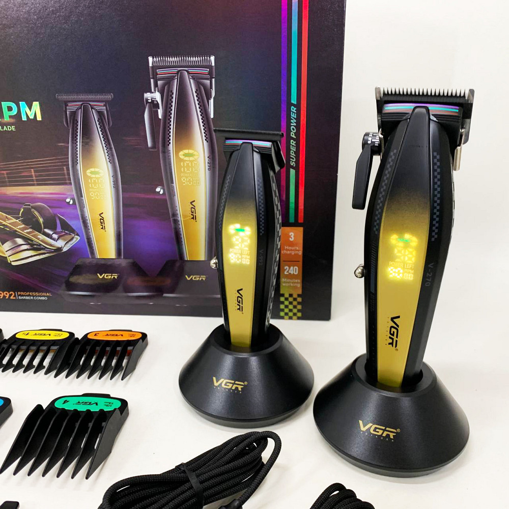 Стильна машинка для стрижки, Акумуляторний універсальний тример для стрижки Машинка хороша WL-43 Івано-Франківськ - фото 10