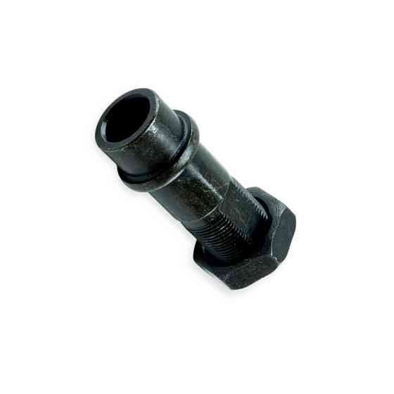 Втулка колеса мопед Дельта ,мотоцикл Альфа с резьбой и гайкой (57 мм) вороненная заднего Мукачево