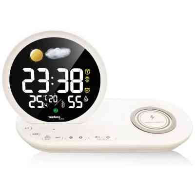 Настільний годинник Technoline Wireless Mobile Charging White (DAS302479) Вінниця