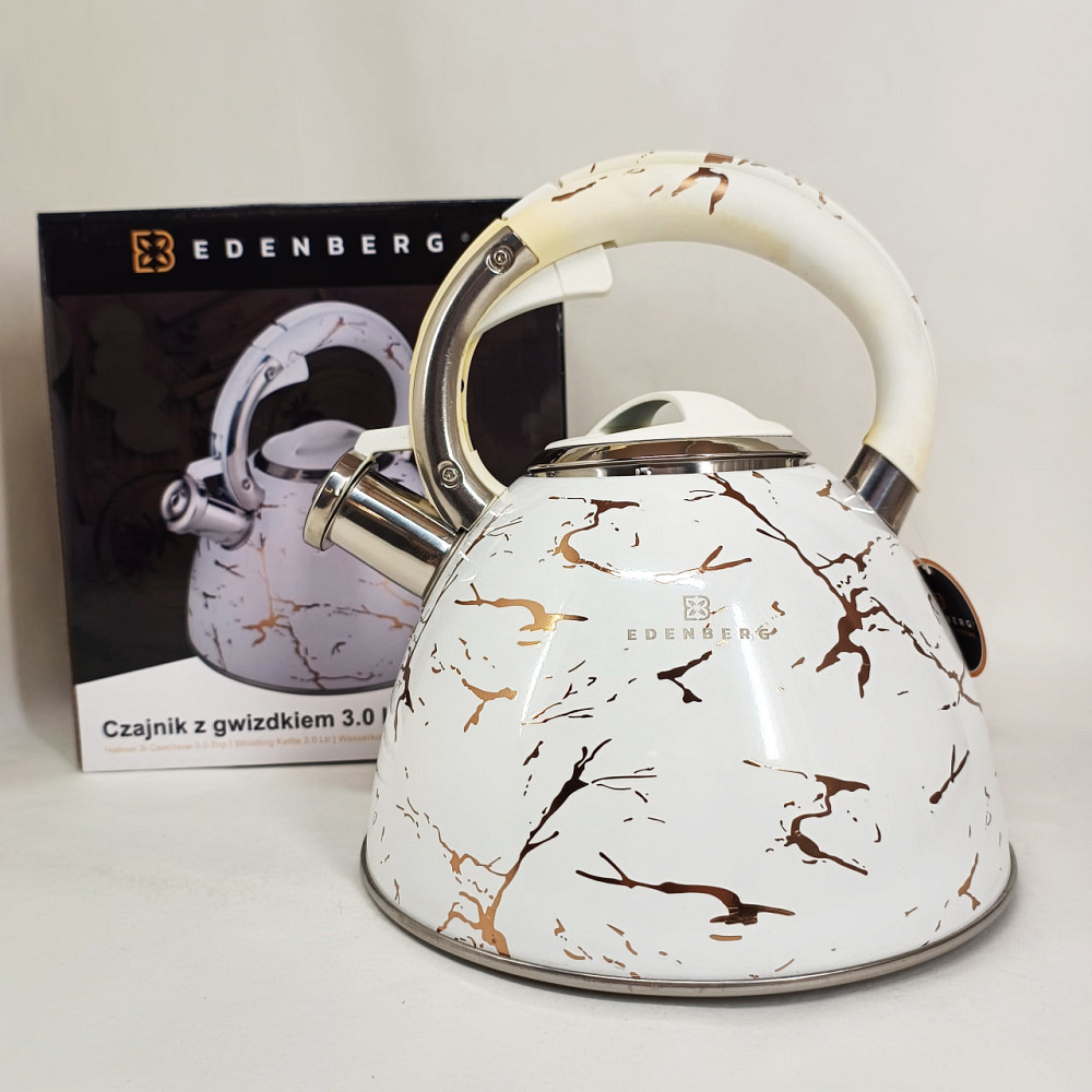 Чайник 3 л со свистком Edenberg EB-8864 3Л, Чайник для приготовления чая со свистком BV-23 Львов - изображение 7