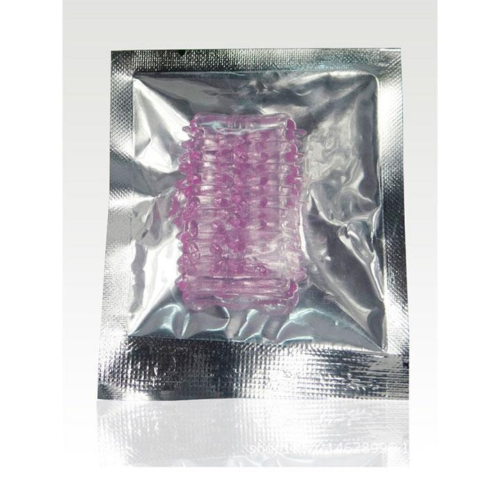 Эластичная рельефная насадка на пенис - Прозрачный - 4,5*1,5 см Винница - изображение 2