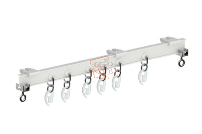 Алюминиевый карниз Т-ПРОФИЛЬ гладкий lux (белый) Бровары