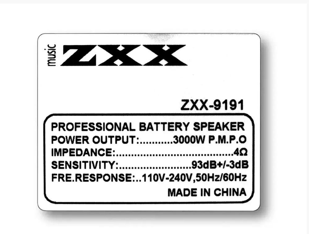 Акустична переносна колонка ZXX-9191/ 8215 60 Вт 12" 67х38х32 см TWS/FM/USB/TF/SD/BT/REC/LED/2MIC(1) Одеса - фото 5