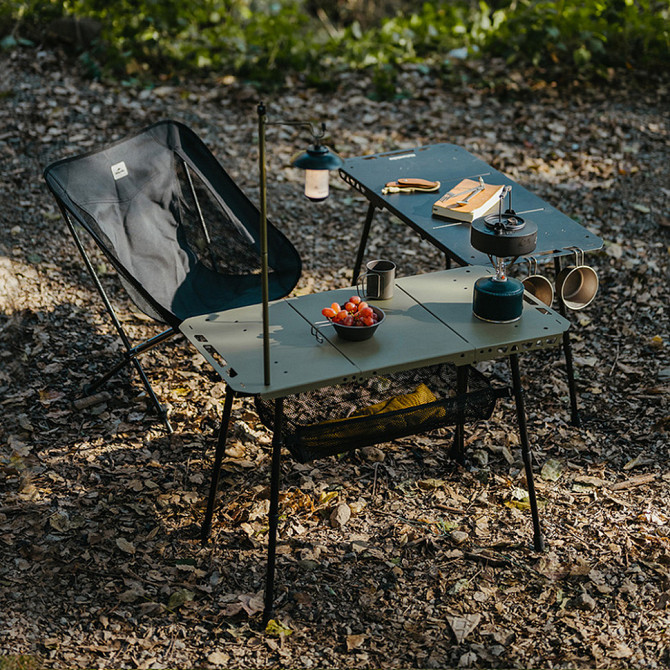Стол складной Naturehike CNK2450JJ025 60х40 см алюминий Черный Винница - изображение 3