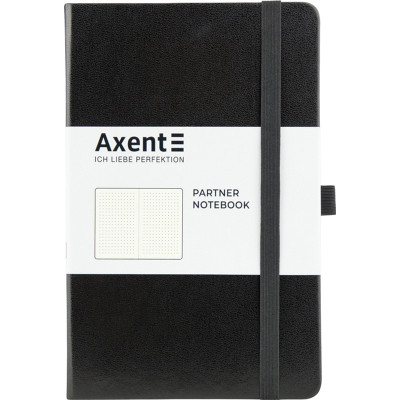 Книга записна Axent Partner, 125x195 мм, 96 аркушів, крапка, чорна (8306-01-A) Вінниця - фото 1