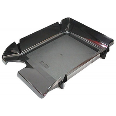 Лоток для паперів Арника горизонтальний КОМПАКТ, чорний (80603) Вінниця - фото 1