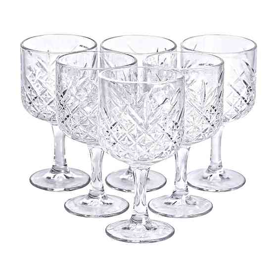 Набір винних бокалів на високій ніжці, 6 шт, 400 мл Київ
